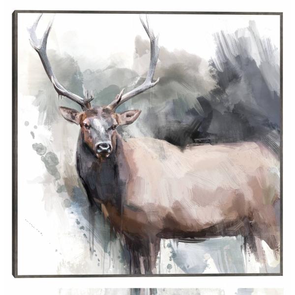 Cuadro Decorativo - Retrato de alce 112 cm x 112 cm