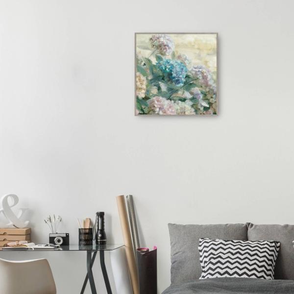 Cuadro Decorativo - Hortensias 94 cm x 94 cm