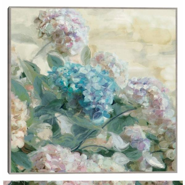 Cuadro Decorativo - Hortensias 94 cm x 94 cm