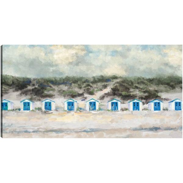 Cuadro Decorativo - Cabañas al amanecer 64 cm x 122 cm