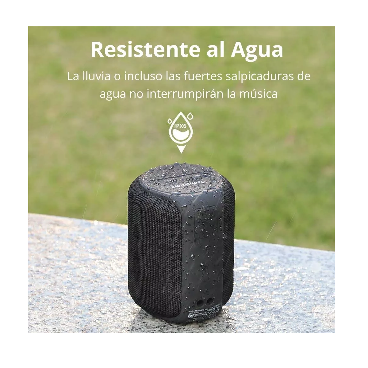 Bocina  Ligera Bajos Profundo Color Black