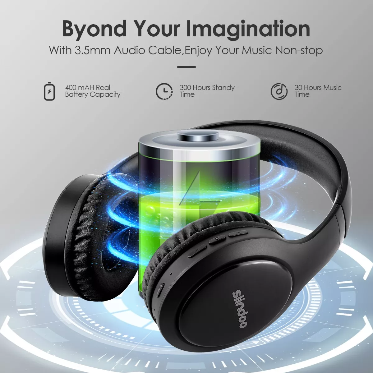 Audifonos Diadema Inalambricos Bluetooth Con Mic Hifi