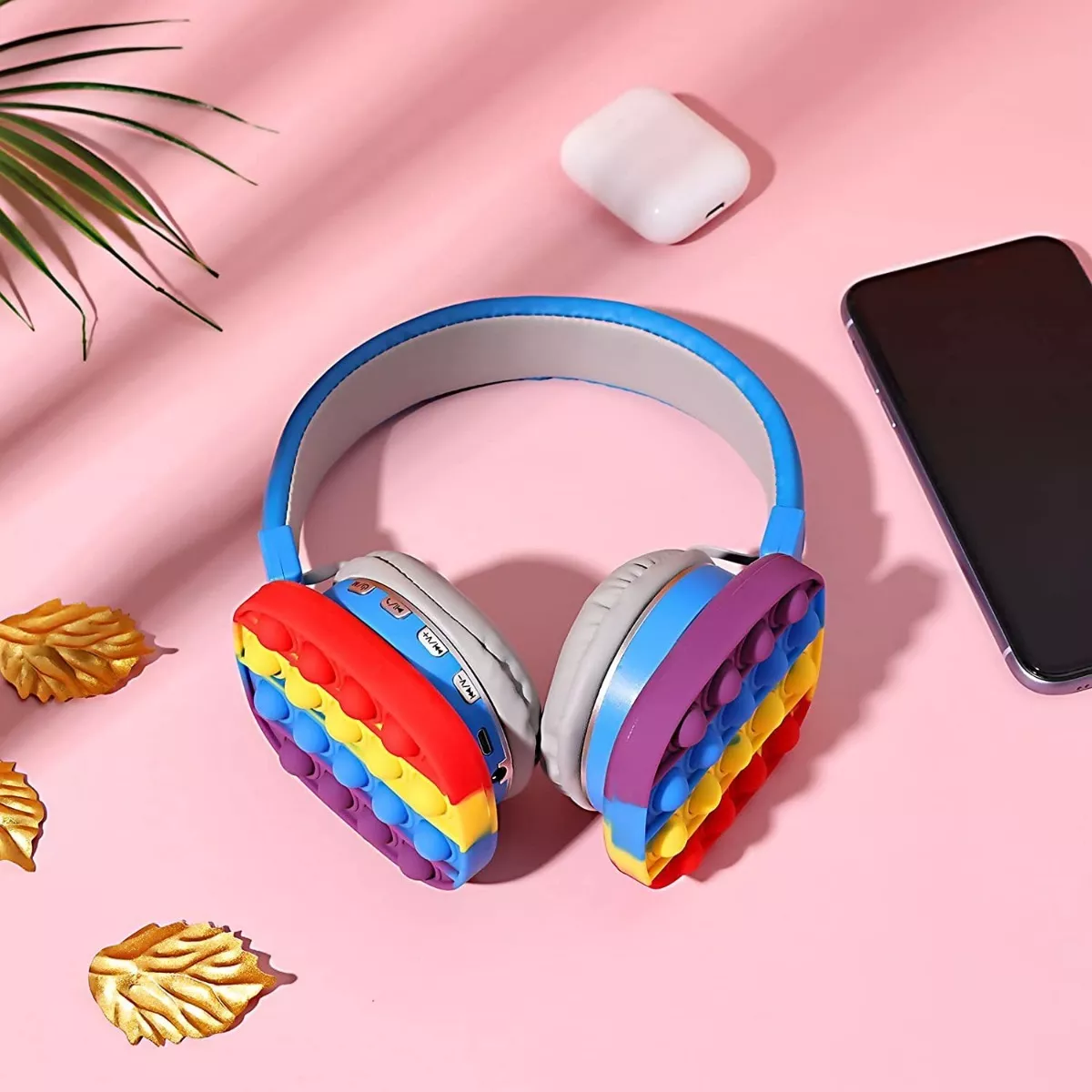 Audifonos Bluetooth Silicon Pop It Inalambricos Niño Y Niña multicolor