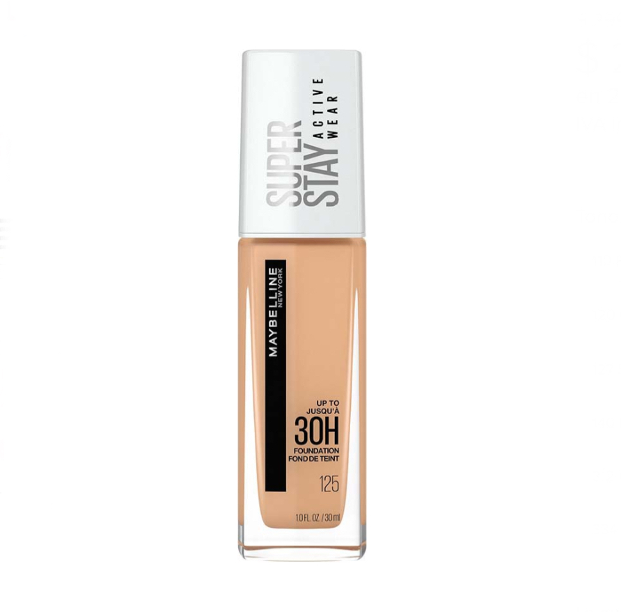 Base de maquillaje líquida Maybelline New York Super Stay Full Coverage 125 Nude beige .