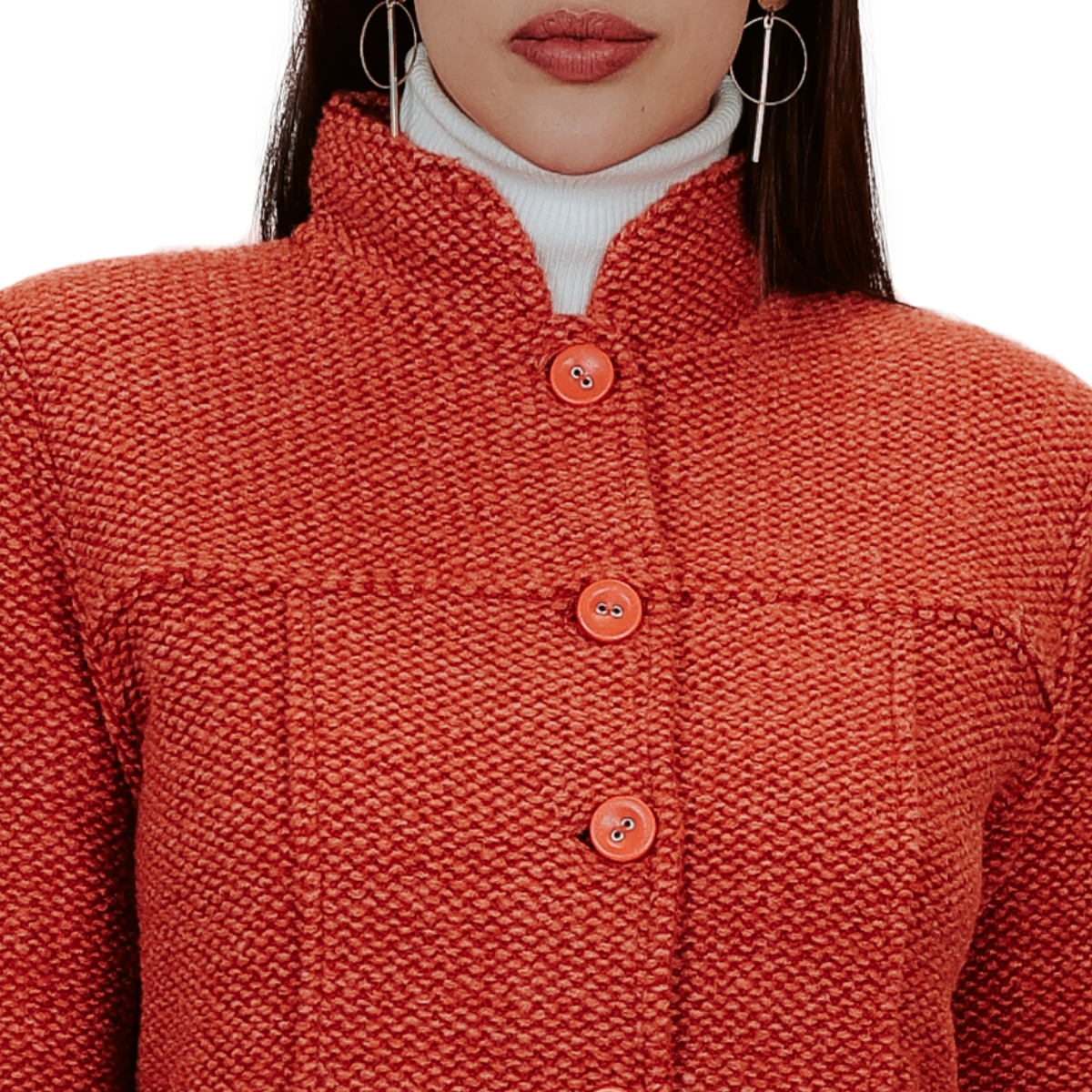 Saco para mujer cuello mao