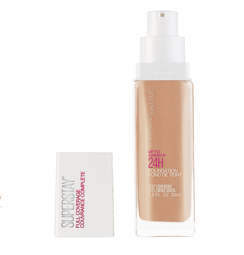 Base de maquillaje líquida Maybelline New York Super Stay Full Coverage 310 sun beige .