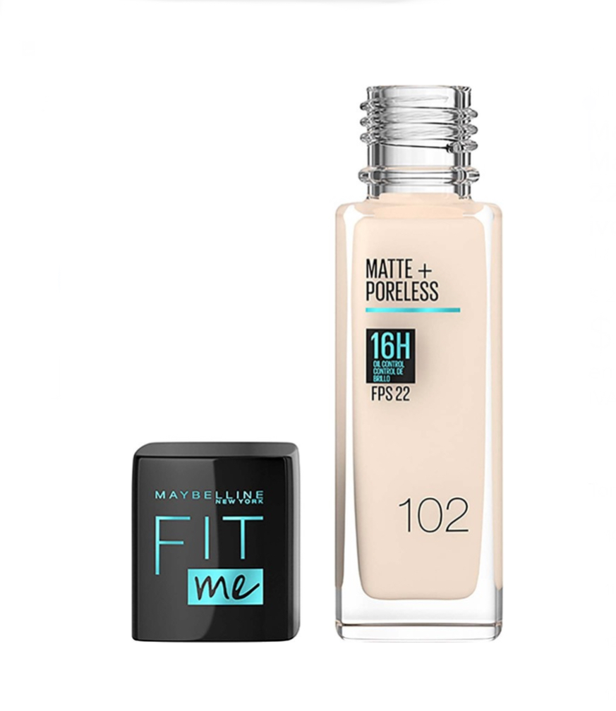 Maybelline Fit MeBase De Maquillaje Maybelline Fit Me Fps 22 Matte 30 Ml Tono 120 Classic ivory 30 mL.