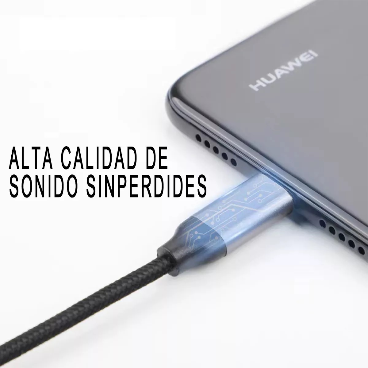 Adaptador Usb 3.1 Tipo-c A Auxiliar 3.5 Audifono Micrófono