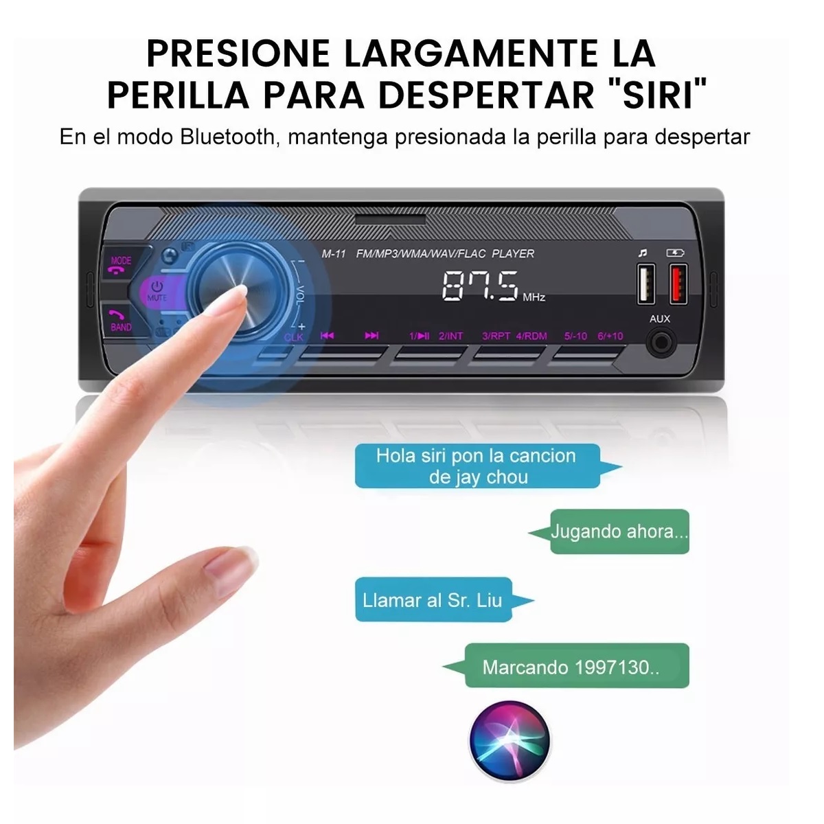 Autoestéreos Bluetooth Mp3 Radio Manos Libres Fm Aux Usb Sd