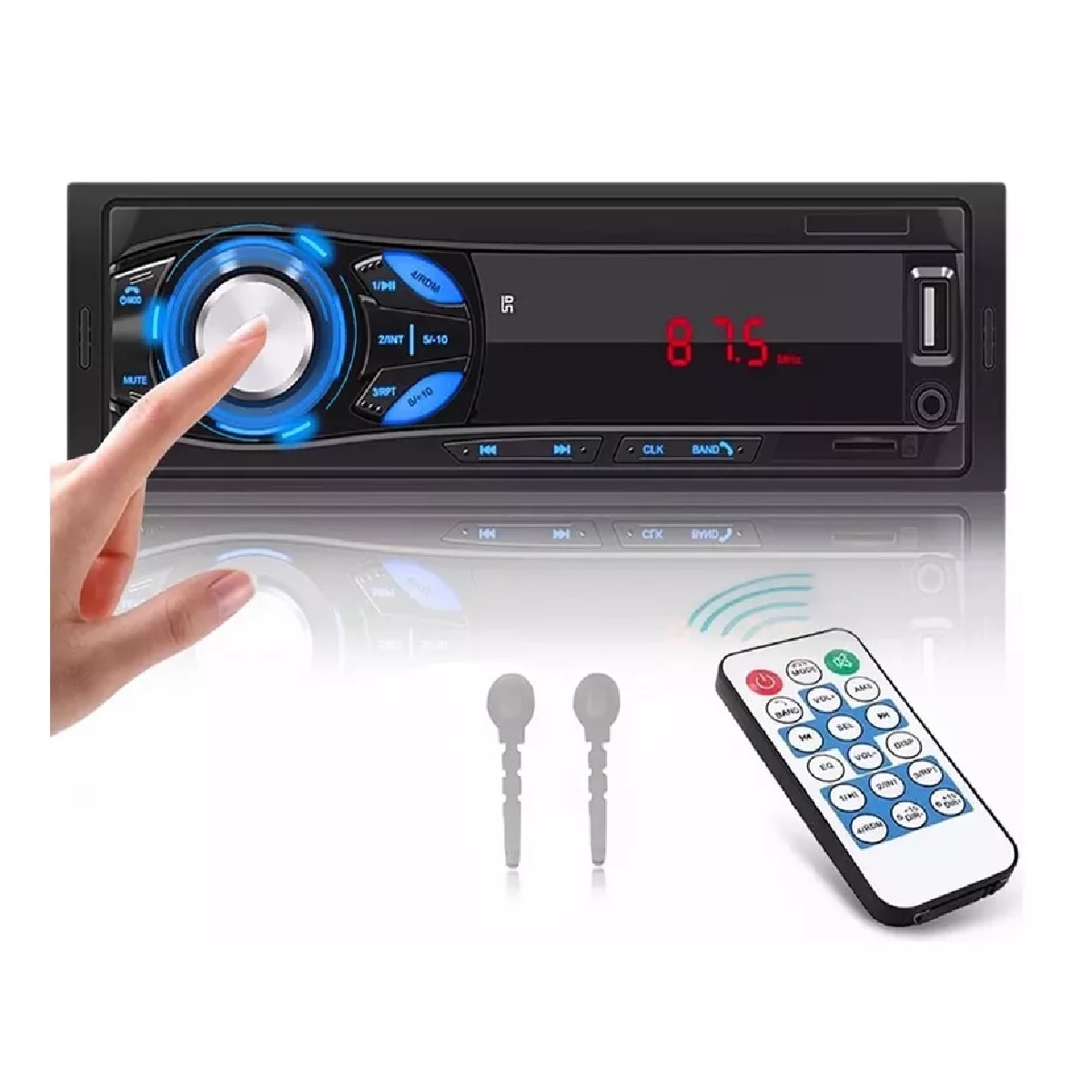 Autoestéreos Mp3 1 Din Bluetooth Audio Fm Usb Aux Estéreo