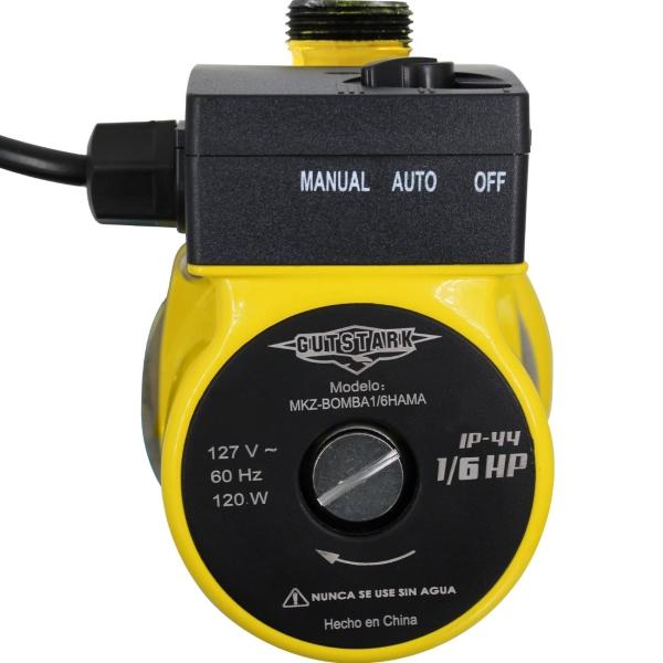 Bomba Presurizadora de Agua 1 Servicio 1/6 Hp 120 w Automatica Gutstark.