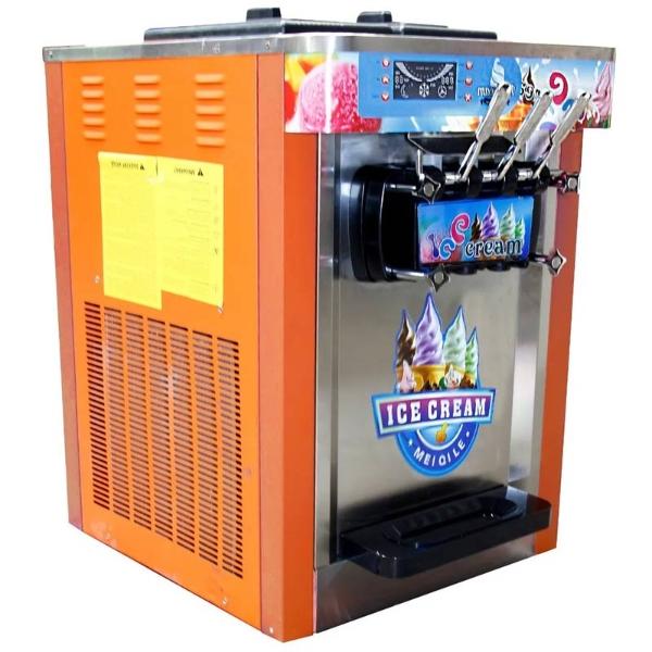 Maquina Helados  1800w Helado Suave Nieve Comercial Profesional Naranja.
