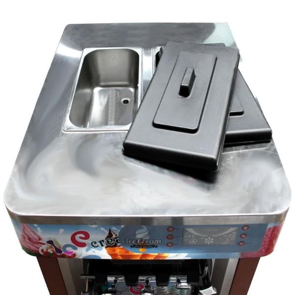 Maquina Helados  1800w Helado Suave Nieve Comercial Profesional Naranja.