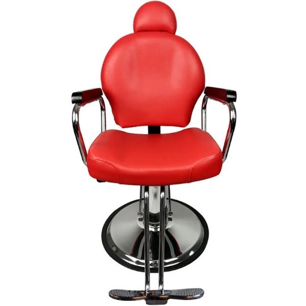 Silla Barberia Roja Reclinable Giratoria Hidraulica Peluqueria Estetica Sillon