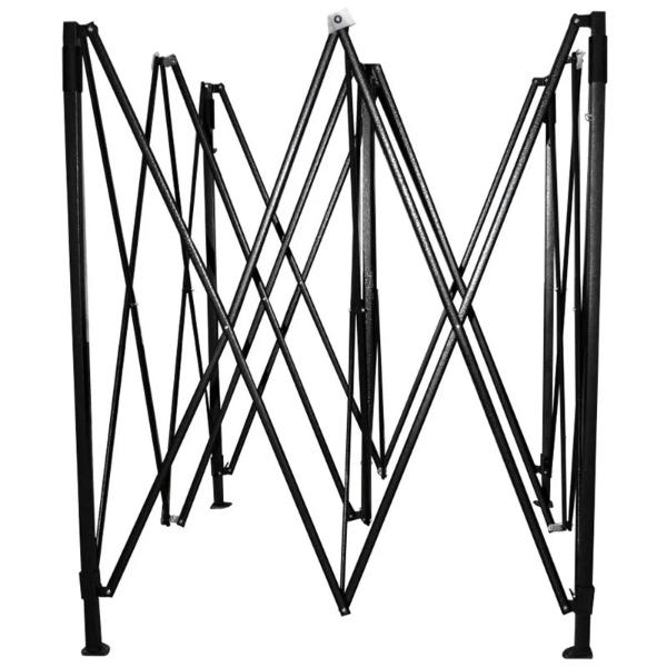 Carpa Toldo 3x3 Plegable negro Lona Impermeable Jardin Casa