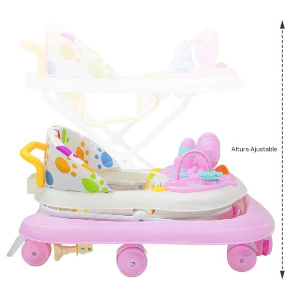 Andadera Bebe Sonidos Luces 4 Posiciones De Altura.