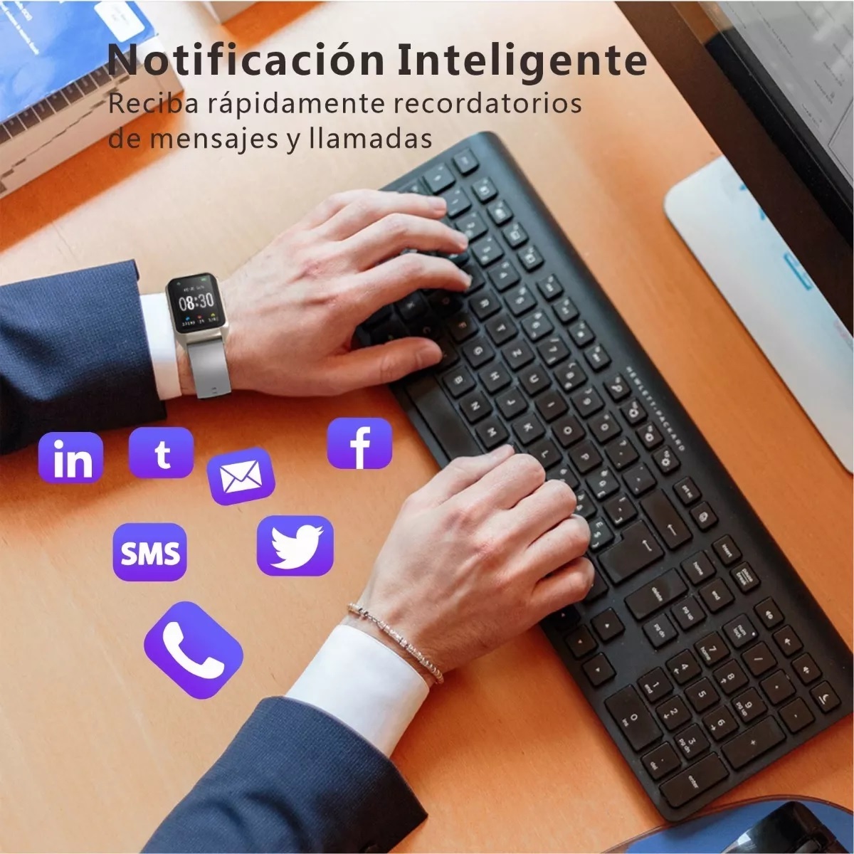 Reloj Inteligente Deportivo H77 Smartwatch Bluetooth 1.57 Gris.
