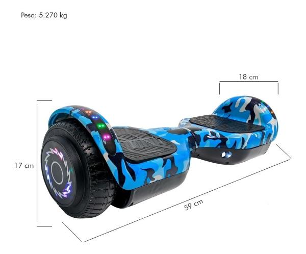 Hoverboard Patineta Electrica Bocina Bluetooth Luces Led