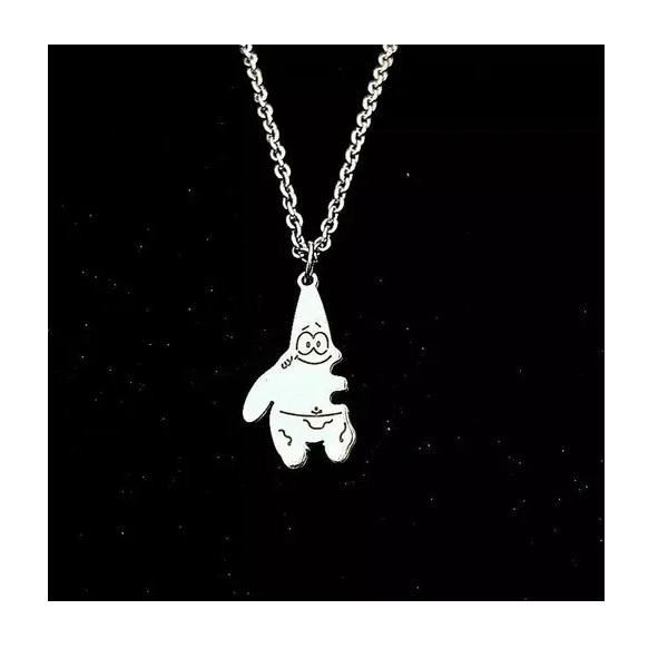 Collar En Combo O Pareja Amigos Bob Esponja Y Patricio Metal