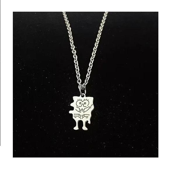 Collar En Combo O Pareja Amigos Bob Esponja Y Patricio Metal