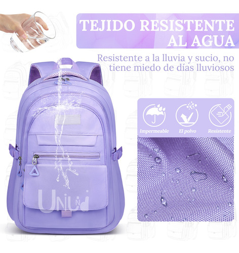 Mochila Antirrobo Para Escolar Viaje Estilo Juvenil Casual Unisex De Gran Capacidad Con Multi Bolsillos Mochila Uniuni