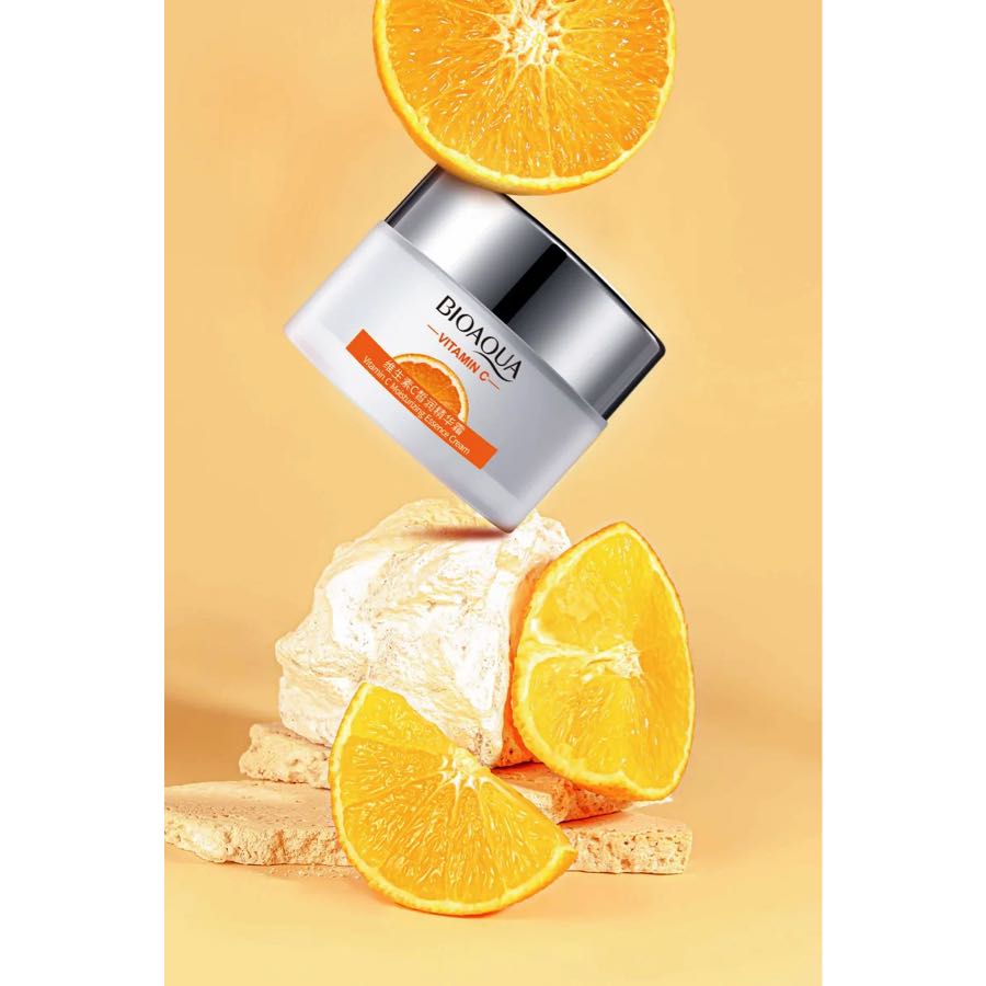Crema Facial De Vitamina C Antiarrugas Hidratante Aclarante.