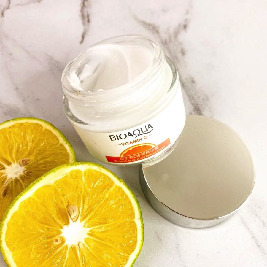 Crema Facial De Vitamina C Antiarrugas Hidratante Aclarante.