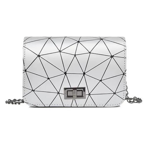 Bolsa Pequeñas Dama Tornasol Geometrica De Bolso Cruzada