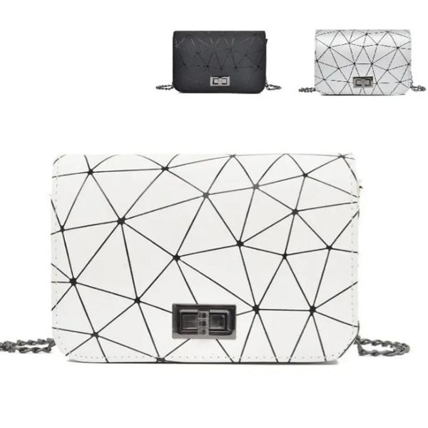 Bolsa Pequeñas Dama Tornasol Geometrica De Bolso Cruzada