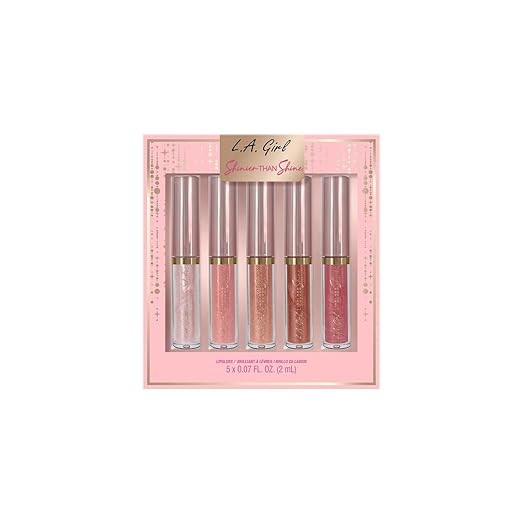 Set de 5 Lip Gloss Shinier That Shine L.A Girl.