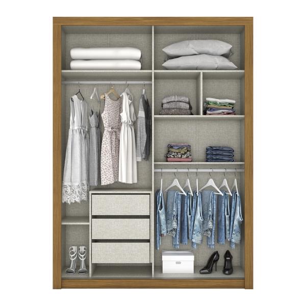 Ropero Closet Armario Organizador Bossa Alegro Natural/Off White