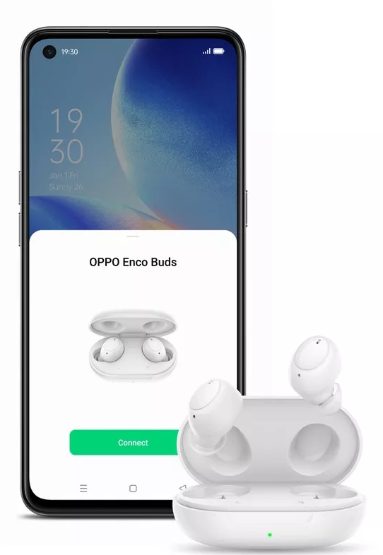 Audífonos Inalámbricos Oppo Enco Buds Bluetooth 5.2 Blanco