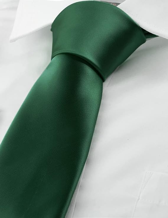 Corbatas de Satén para Hombre, Corbata Lisas Slim Delgada para Caballero, Accesorio Elegante de Alta Calidad para Trajes, Regalo Perfecto para Marido, Padre o Amigo.