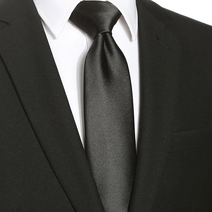 Corbatas de Satén para Hombre, Corbata Lisas Slim Delgada para Caballero, Accesorio Elegante de Alta Calidad para Trajes, Regalo Perfecto para Marido, Padre o Amigo.