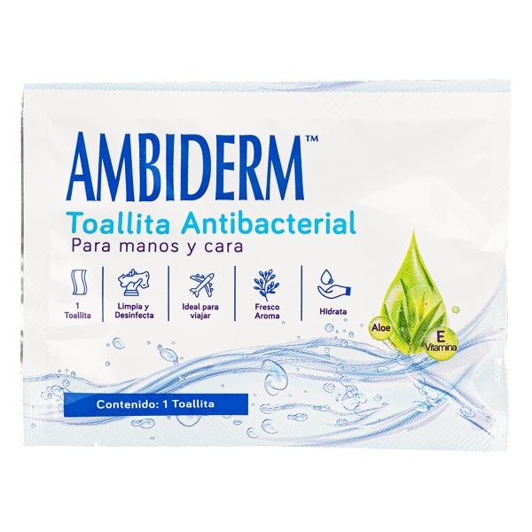 Ambiderm Toallitas Húmedas Pack De 5 Cajas Con 16 Toallitas