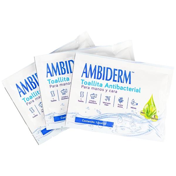 Ambiderm Toallitas Húmedas Pack De 5 Cajas Con 16 Toallitas