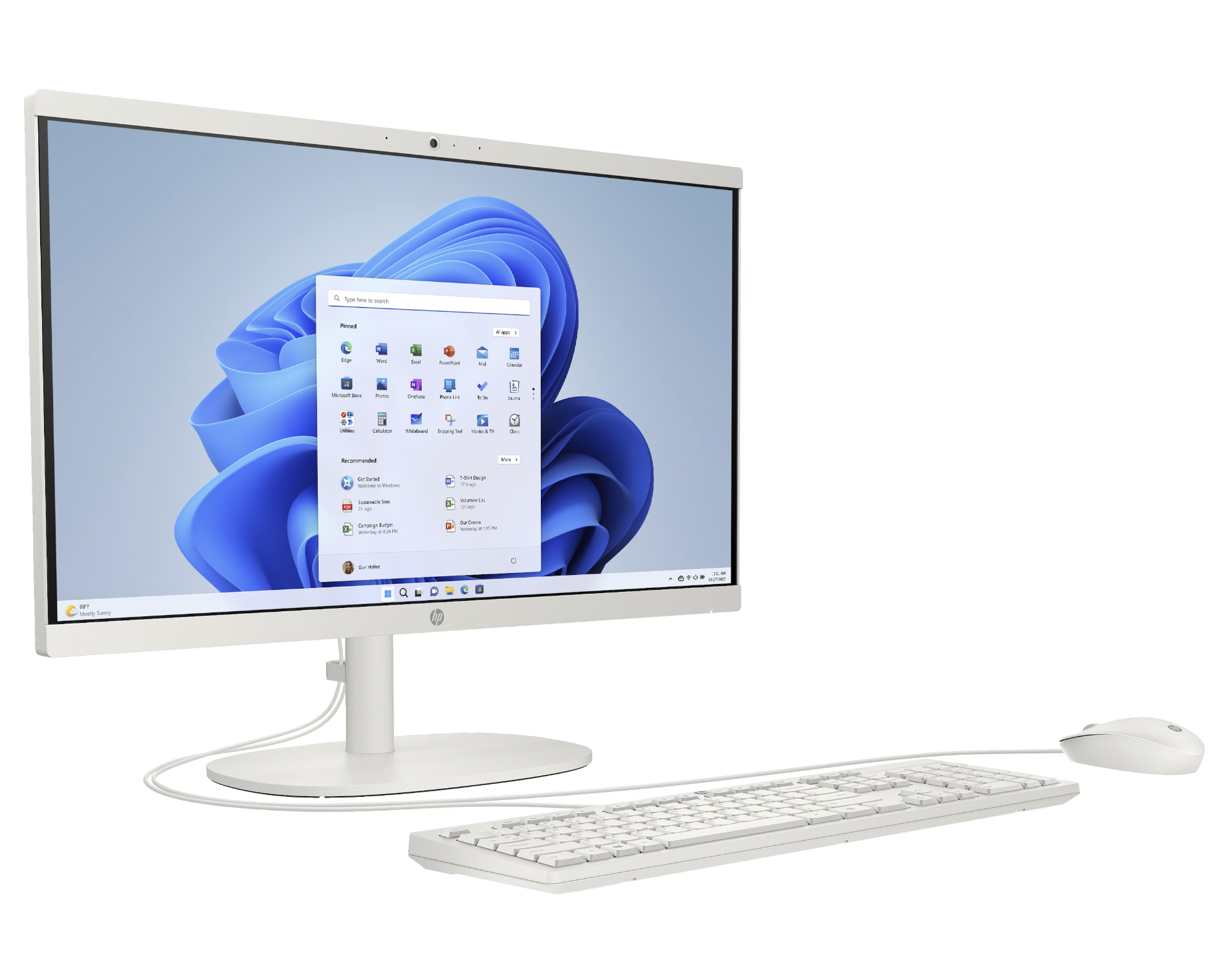 All In One Hp, Intel Celeron N100, 8gb Ram Ddr5, 128 Gb M.2, 21.5 Fhd, Windows 11 Home, Computadora De Escritorio Con Teclado En Español..