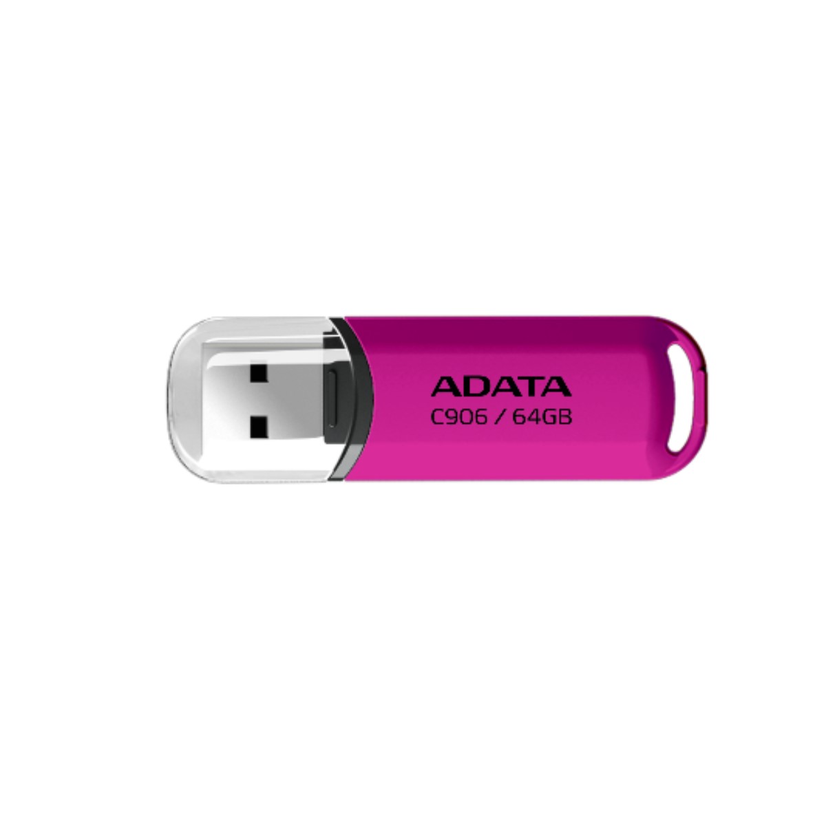 Memoria USB Adata C906, 64GB, USB 2.0, Rosa.