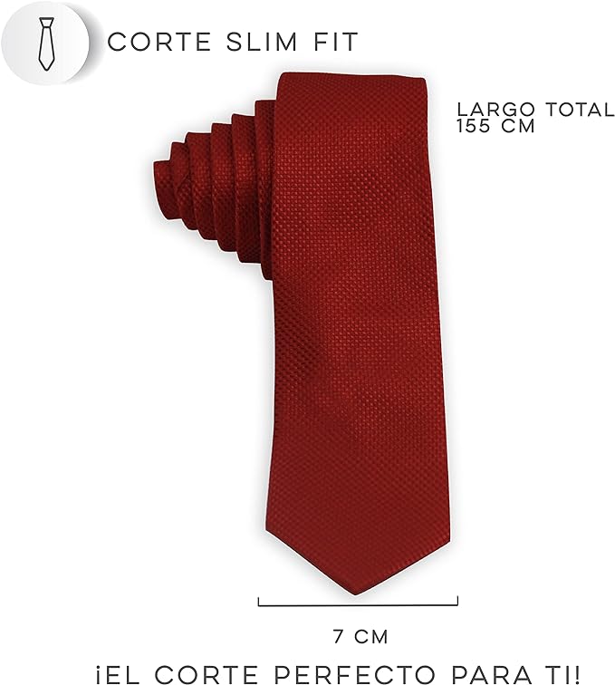 Vedicci Corbatas para hombre de alta calidad en 8 Colores y Diseños. Corbata para jóvenes y adultos con ancho de 7 cm. Corbata para caballero perfecta para Traje de Vestir. Men's Tie.