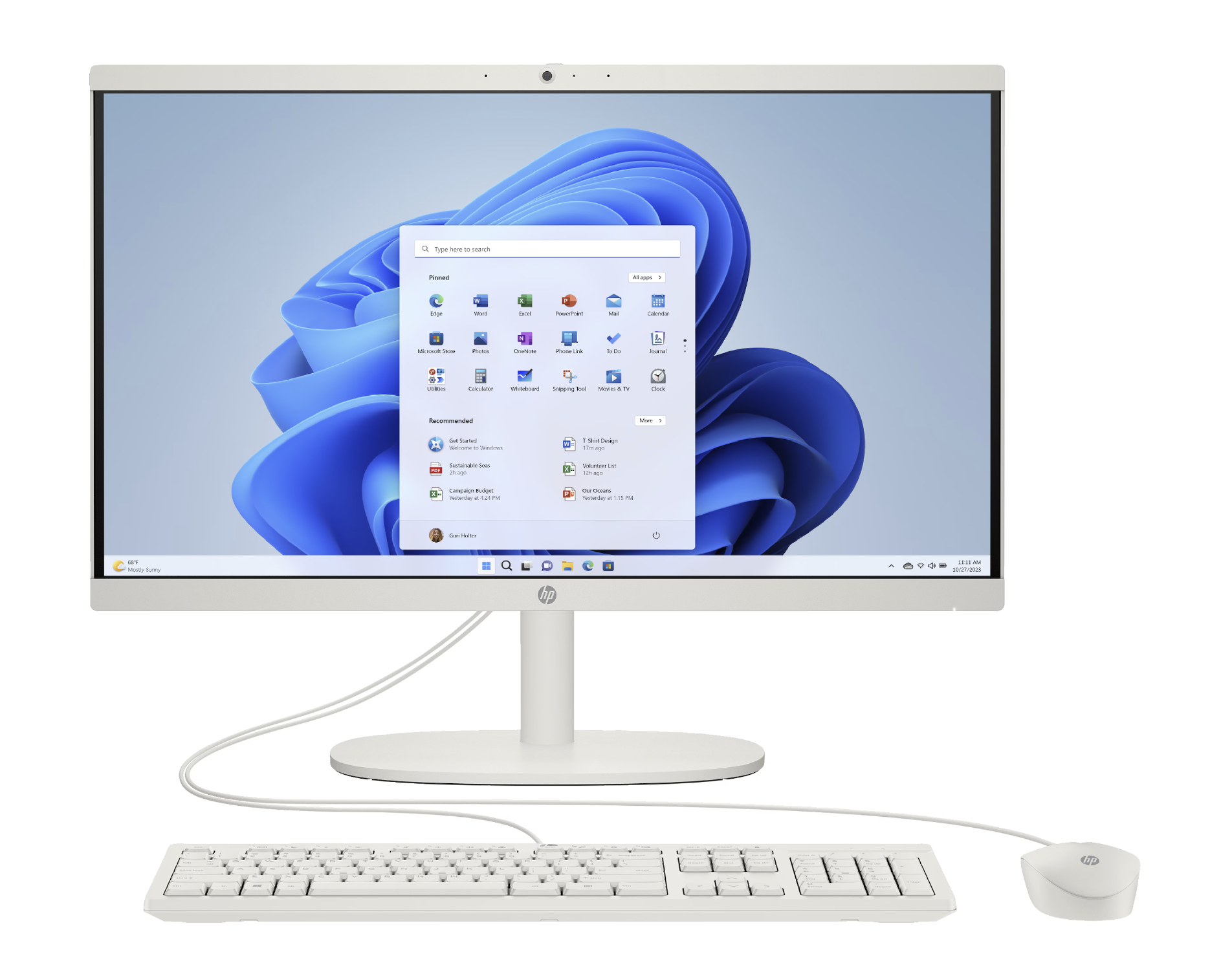 All In One Hp, Intel Celeron N100, 8gb Ram Ddr5, 128 Gb M.2, 21.5 Fhd, Windows 11 Home, Computadora De Escritorio Con Teclado En Español..