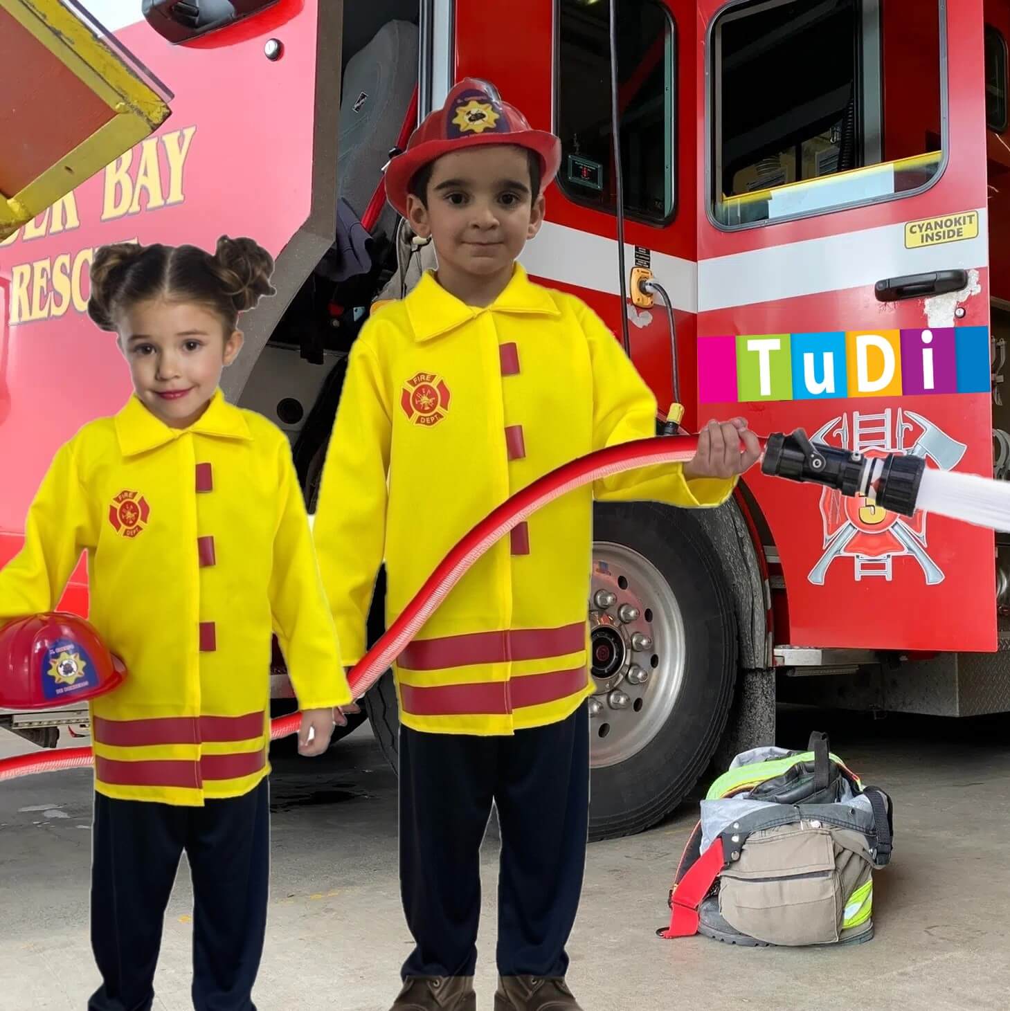 Disfraz de Bombero - Disfraces de Oficios - Traje de Bomberos para Niñas y  Niños