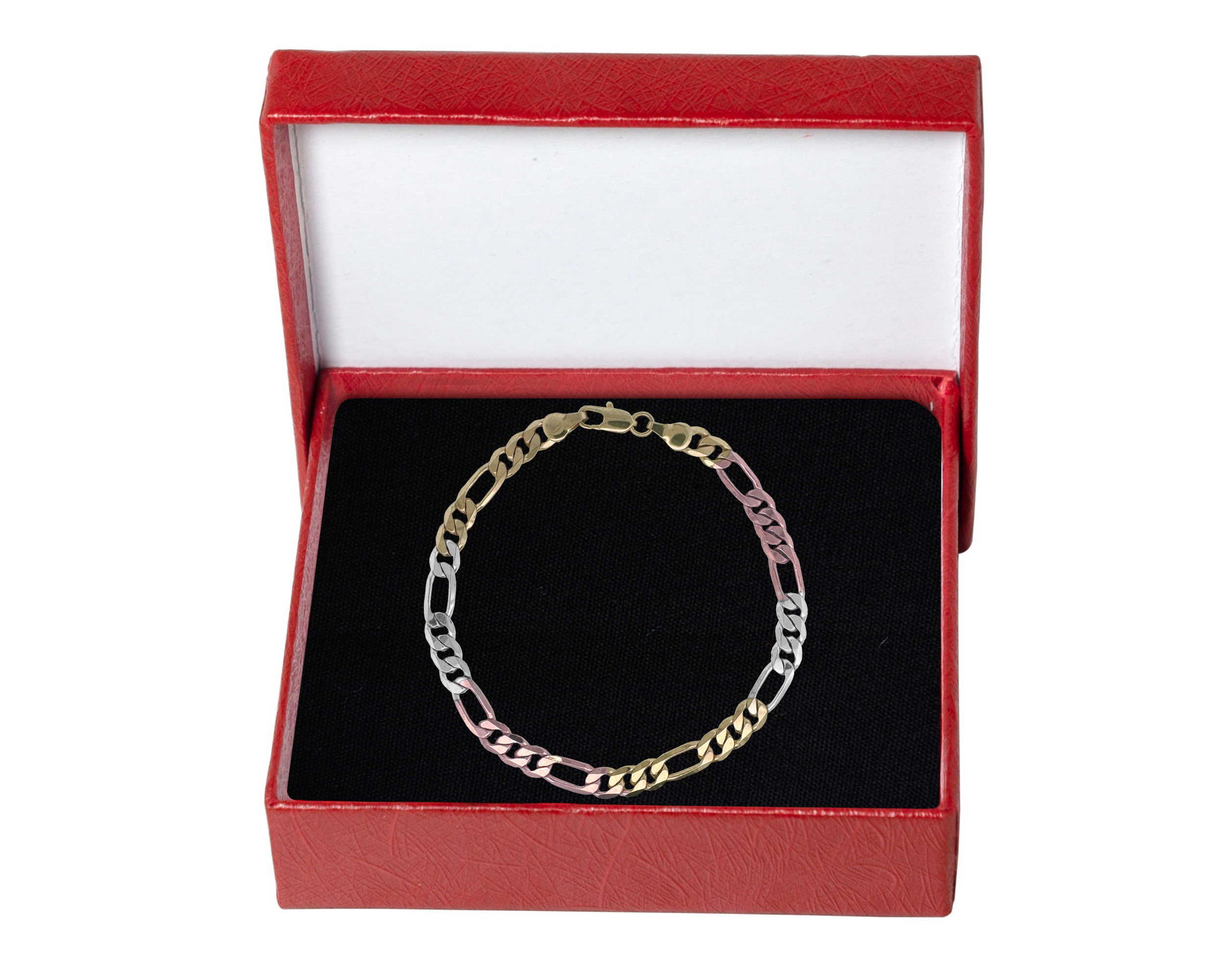 Pulsera Chapa de Oro 18K Horoz Tejido 3x1 22cm Florentino SH45.