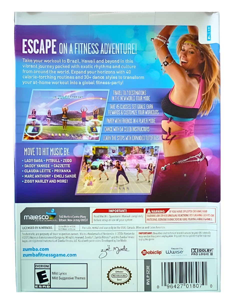 WII ZUMBA FITNESS WORLD PARTY.