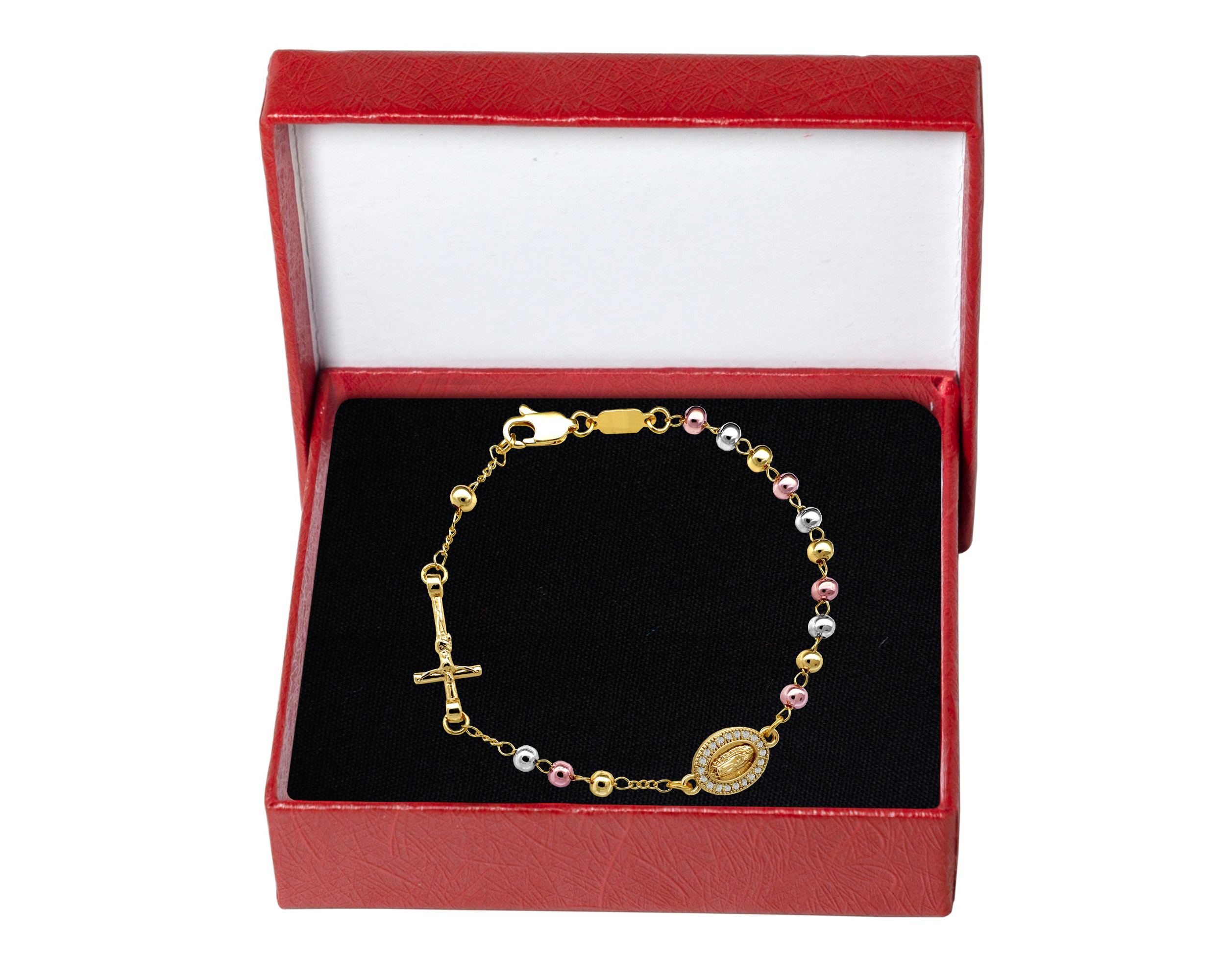 Pulsera Misterio Chapa de Oro 18K Horoz Florentino 20cm SH47.