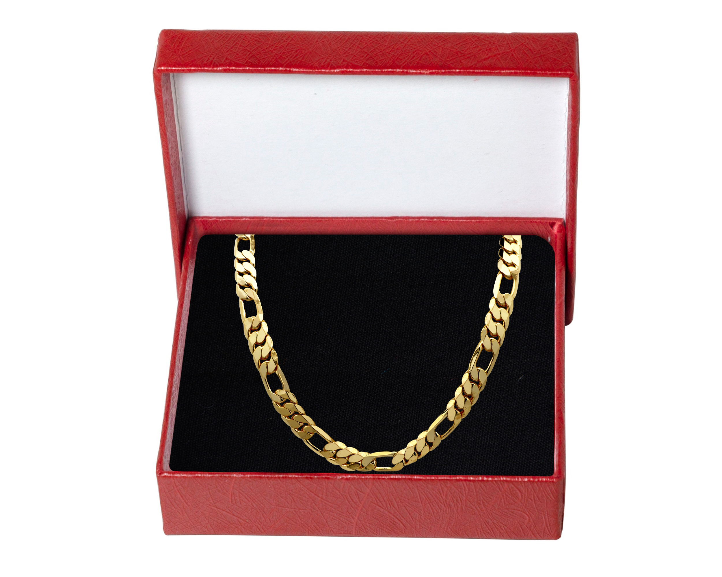 Collar Cadena Chapa de Oro 18K Horoz Tejido 3x1 60cm SH48.