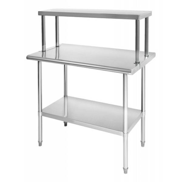 Mesa Trabajo Repisa Acero Inoxidable Ajustable 110x60x131.5