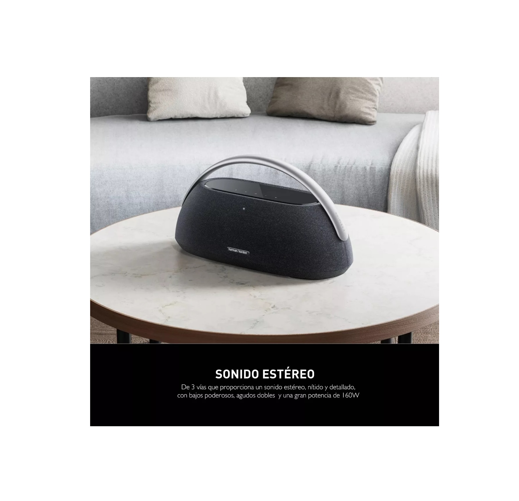 Bocina Inalambrica HArman Kardon Go + Play 3 Color Negro.