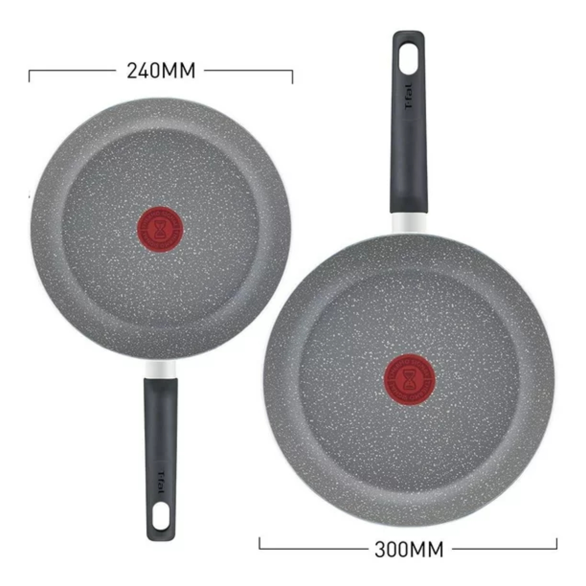 Juego de Sartenes T-Fal Cocina Natural Antiadherente Thermo-Señal.