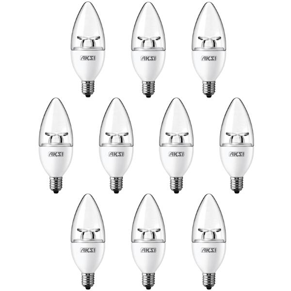 Pack de 10 Focos LED AKSI VELA 4W Luz Blanca Base E12