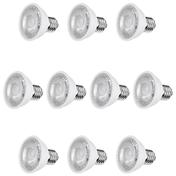 Pack de 10 Focos LED MR16 Aksi 7W luz calida Base E27